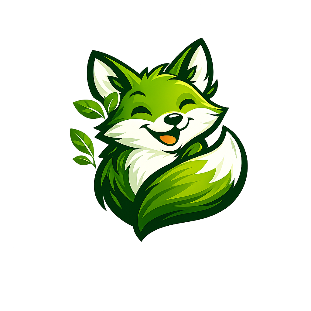logo renard vert